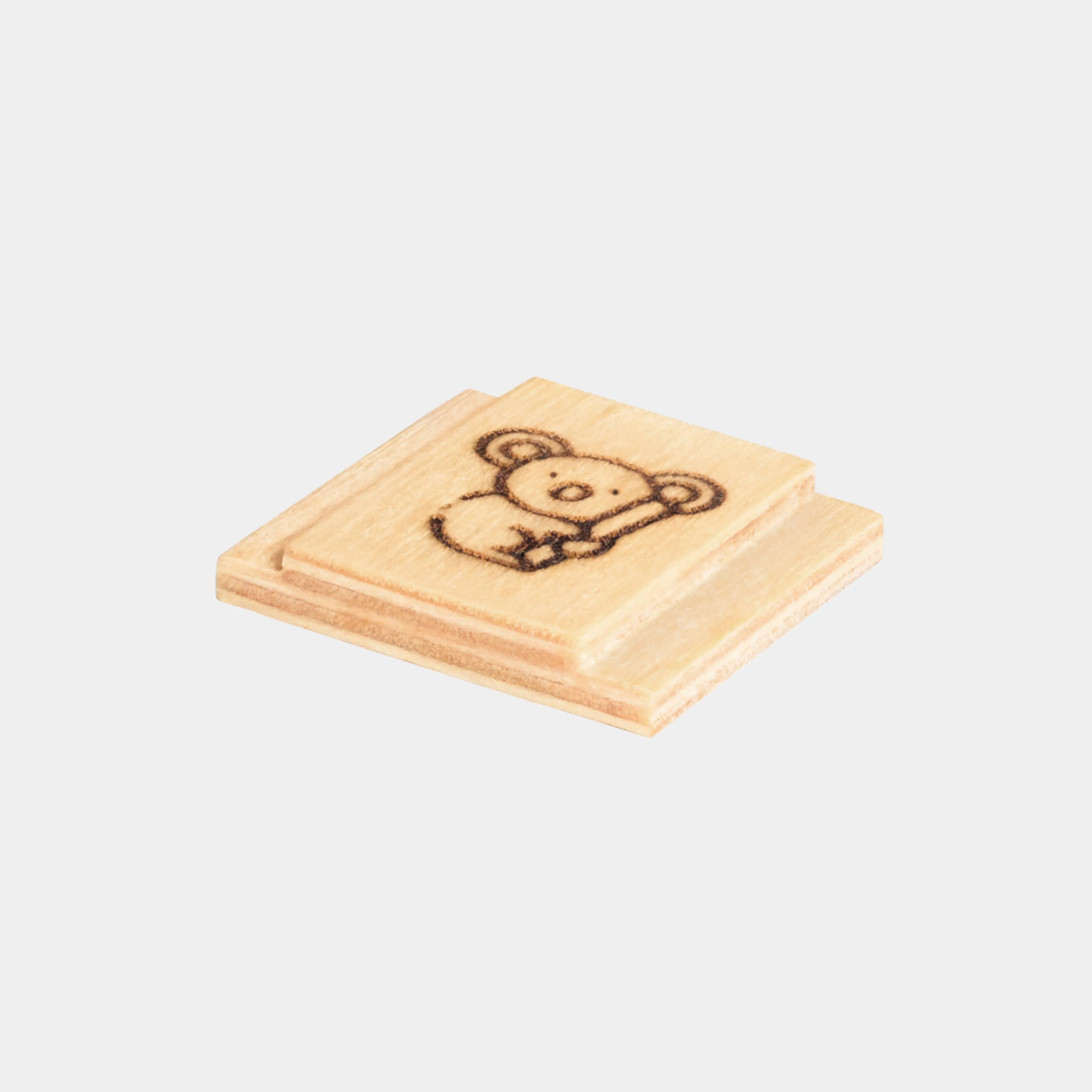 Holz Blitzschuhabdeckung 1er Set mit Lasergravur - Nordkit